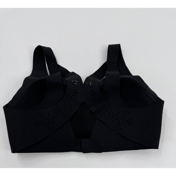 Victoria Sport Black Laser-Cut Strappy Sports Bra 34B Seamless Design Womens Act - Picture 4 of 7